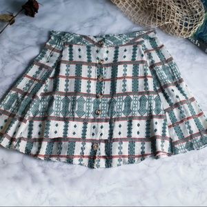 Pacsun LA hearts mini patterned skirt